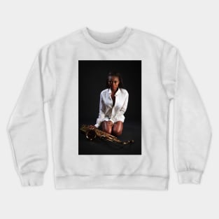 Beauty with Sax Crewneck Sweatshirt